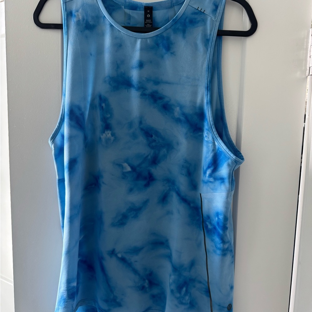 Men’s Fast & Free - lululemon Blue Tie-Dye Tank